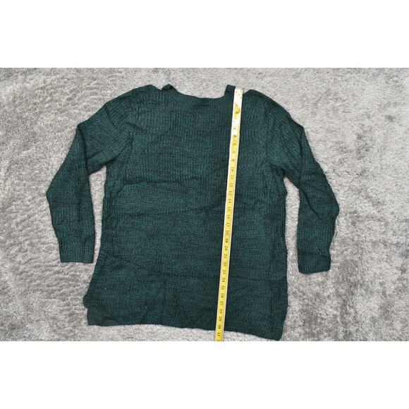 Torrid Plus Size 2 Green Acrylic Pullover Sweater V Neck Long Sleeve - Picture 5 of 8